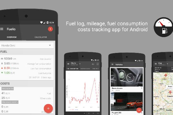 با Fuelio مصرف سوخت خودروی خود را مدیریت کنید